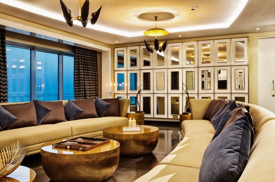 The Domain Bahrain Hotel And Spa - Adults Friendly 16 Years Plus Manáma Kültér fotó The living room of a 3-bedroom apartment